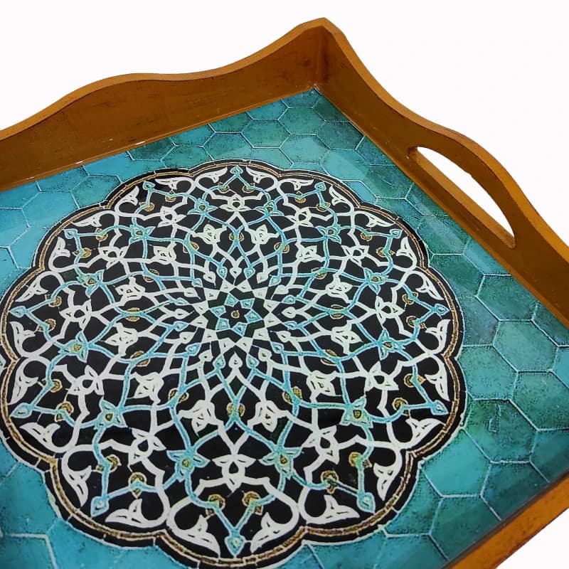 سینی چوب و رزین مدل حوضچه — تصویر ۷