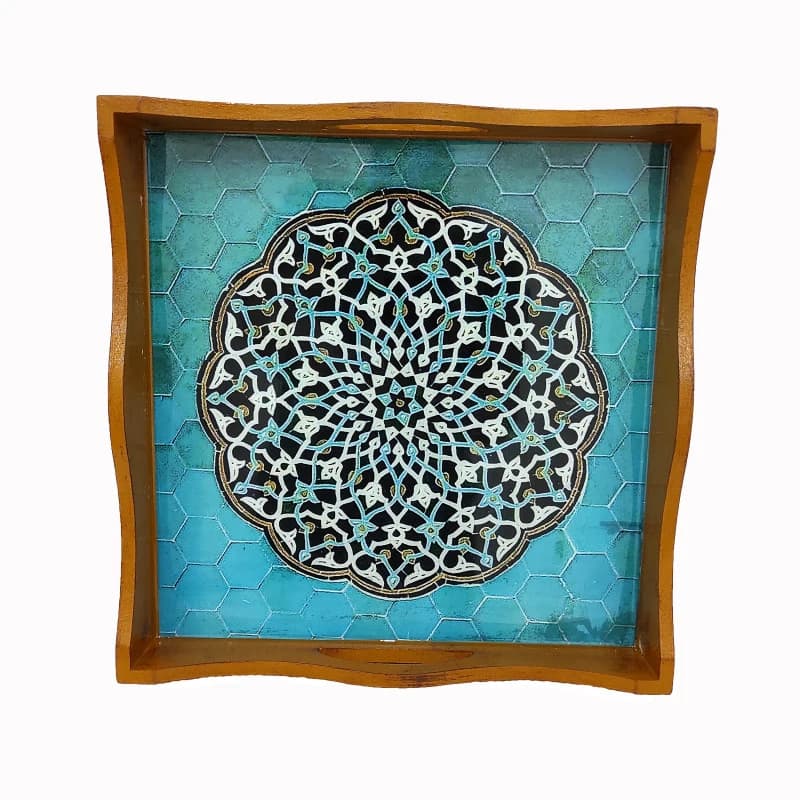 سینی چوب و رزین مدل حوضچه — تصویر ۴