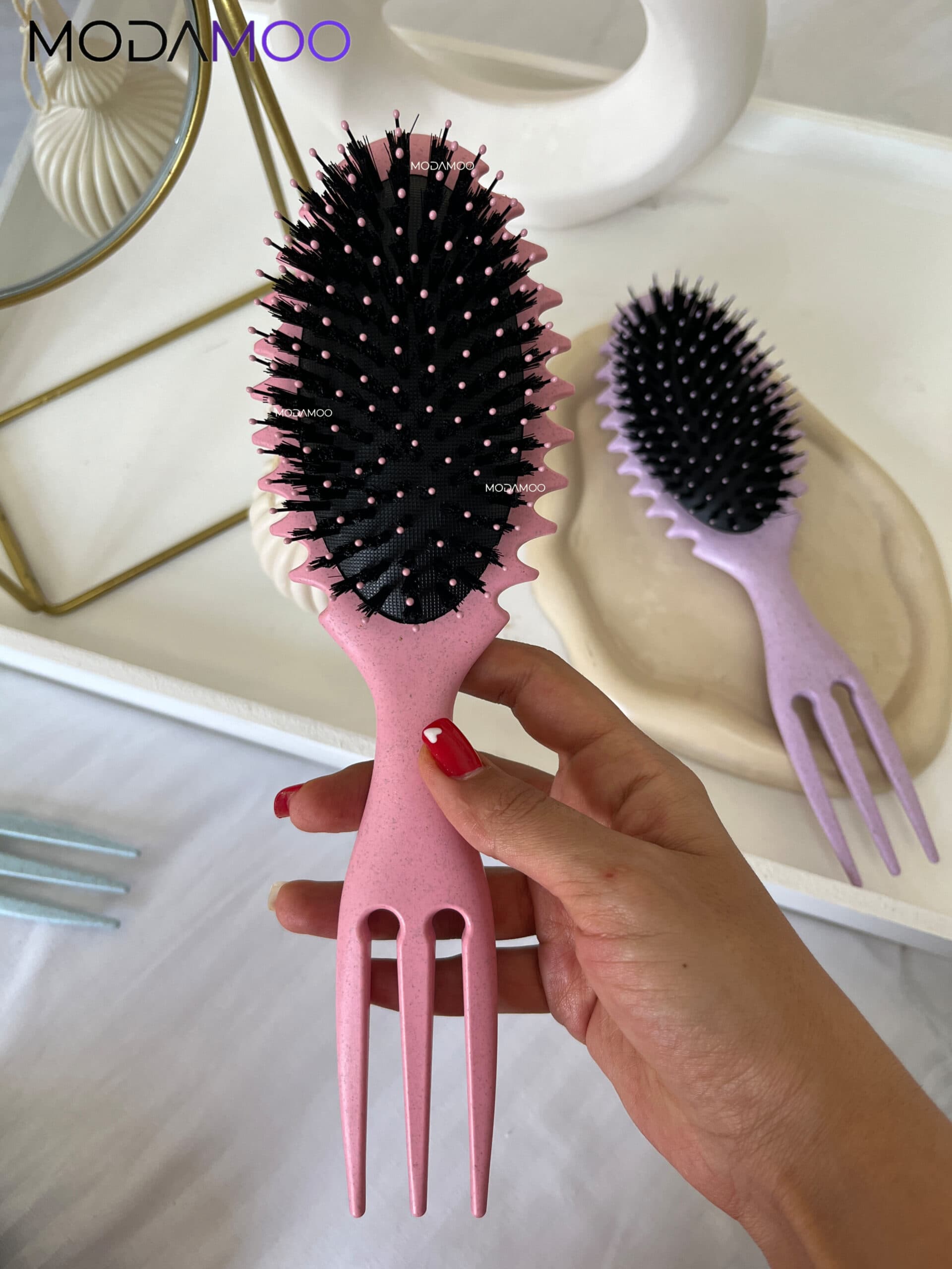 برس استایل موی فر باونس کرل پیک دار(پوش مو) bounce curl — تصویر ۵