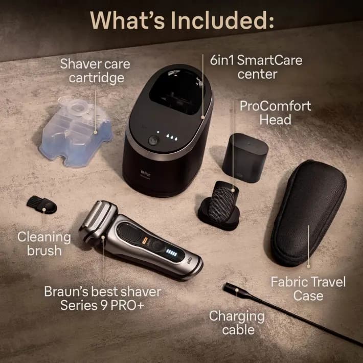 صورت تراش براون سری 9 مدل BRAUN Pro+ 9597cc — تصویر ۱۲