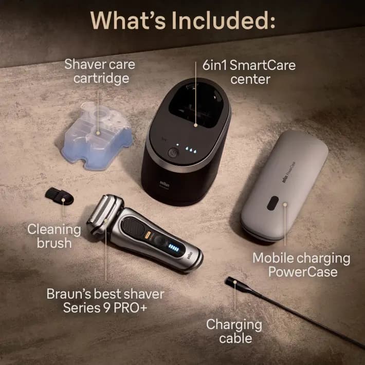 صورت تراش براون سری 9 مدل BRAUN PRO+9577cc — تصویر ۲