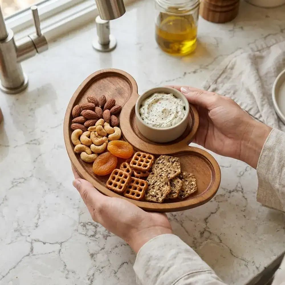 اردو خوری چوبی پذیرایی مدل قارچ 028 — تصویر ۳