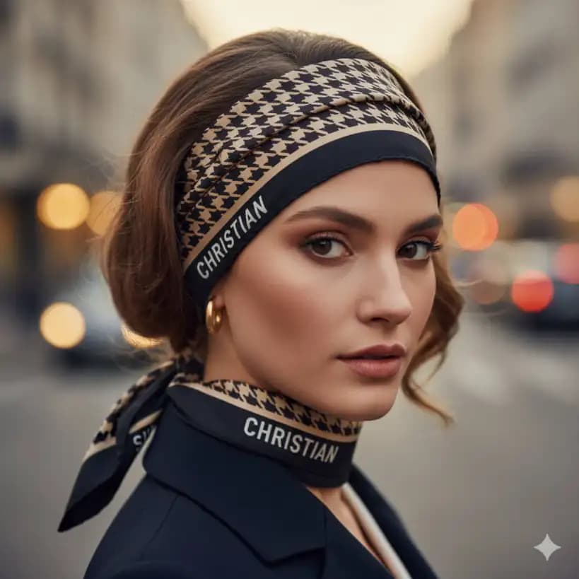 روسری مینی ابریشم — تصویر ۷