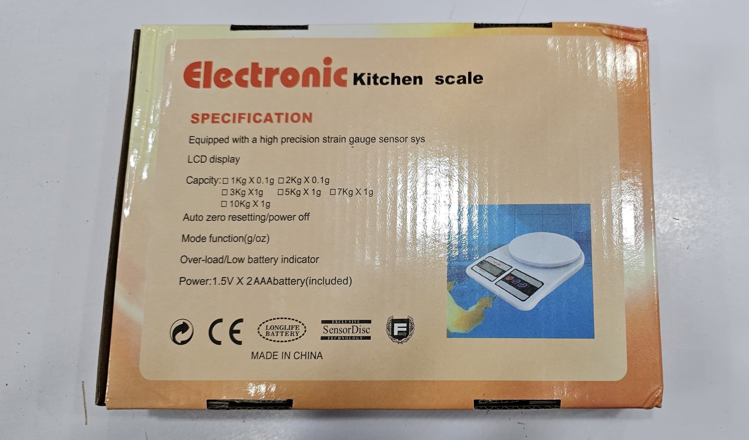 ترازو دیجیتال آشپزخانه مدل SF-400 — تصویر ۳
