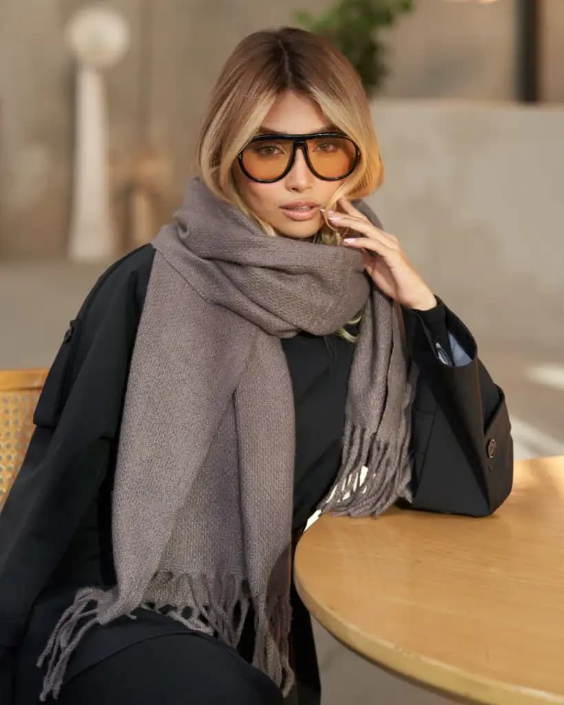شال موهر حصیری ساده وارداتی — تصویر ۱۲