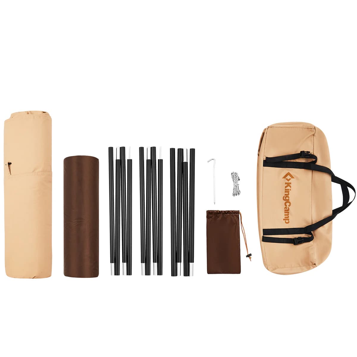 چادر دو نفره کمپینگ کینگ کمپ مدل KHAKI-KT2219 اورجینال — تصویر ۱۲