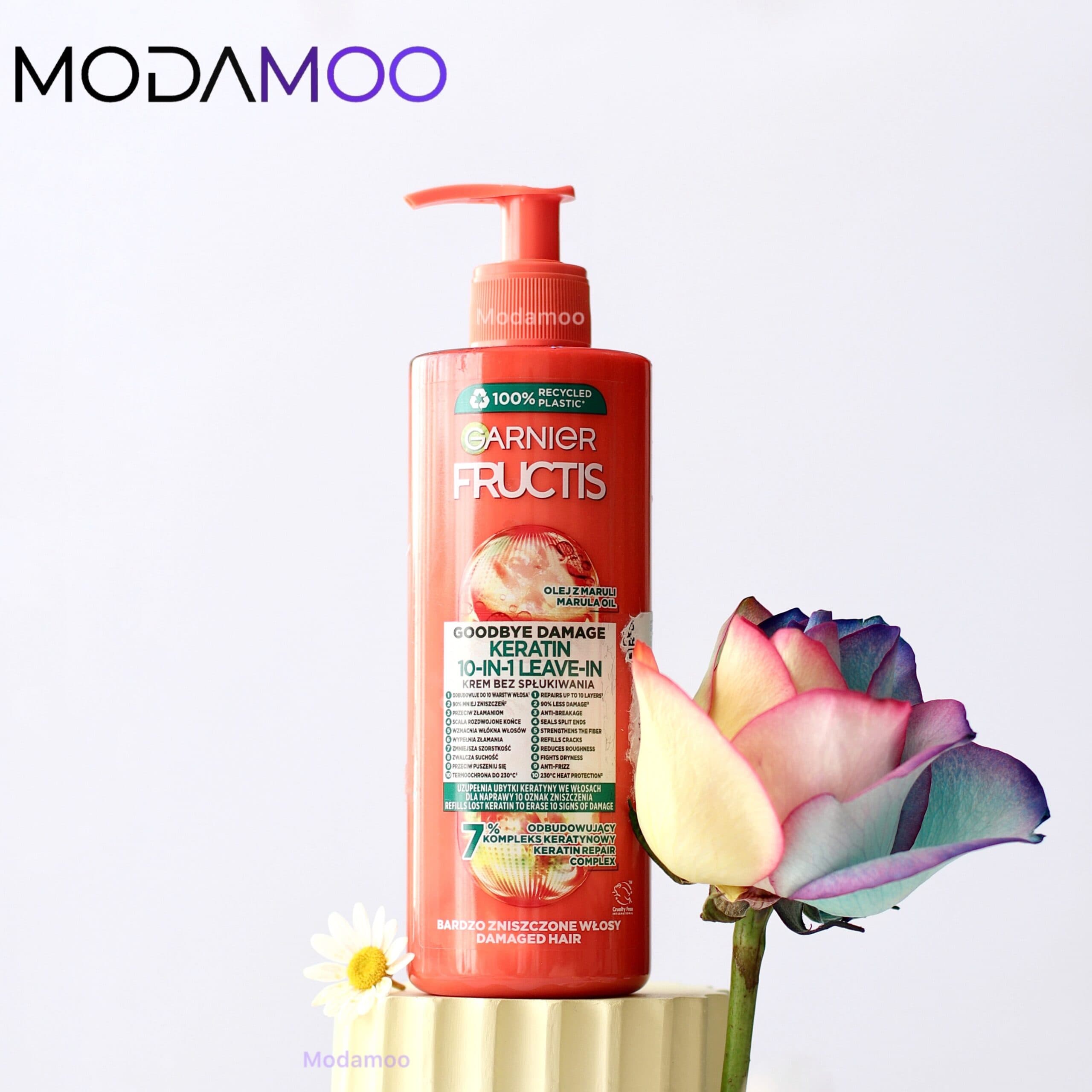 کرم مو ده کاره گارنیر نارنجی مناسب موی آسیب دیده GARNIER Fructis Goodbye Damage — تصویر ۴