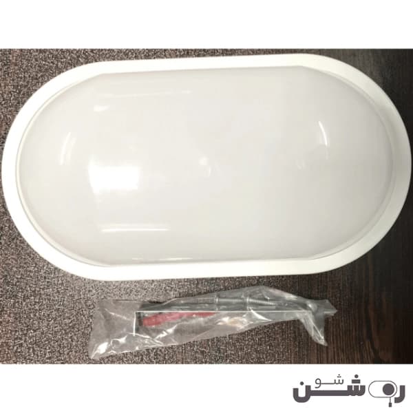 چراغ سقفی و دیواری ضد آب ۱۸ وات بیضی مودی