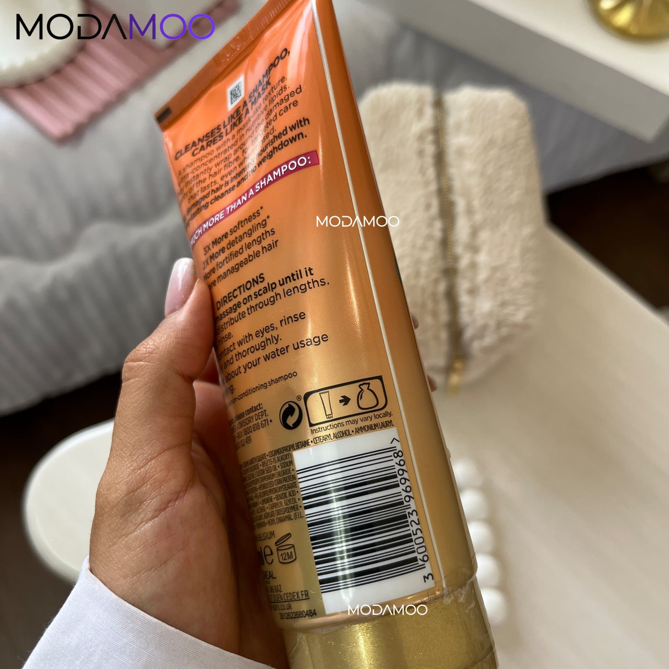 شامپو ماسک موهای بلند و آسیب دیده لورال LOreal More Than Shampoo — تصویر ۳