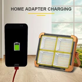 پروژکتور خورشیدی شارژی و چراغ پارکی سیار مدل Solar Light (ضدآب و پاوربانک‌دار) — تصویر ۳