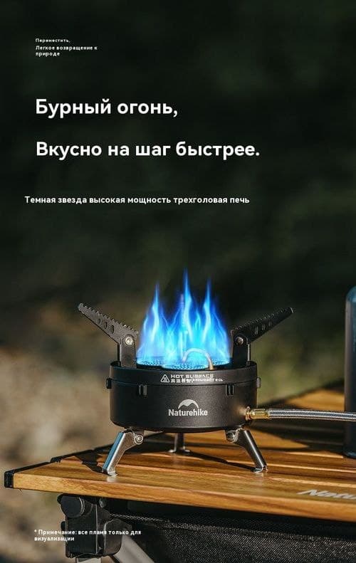 سرشعله سه شعله نیچرهایک darkstar مدل CNK2450CF019 اورجینال — تصویر ۶