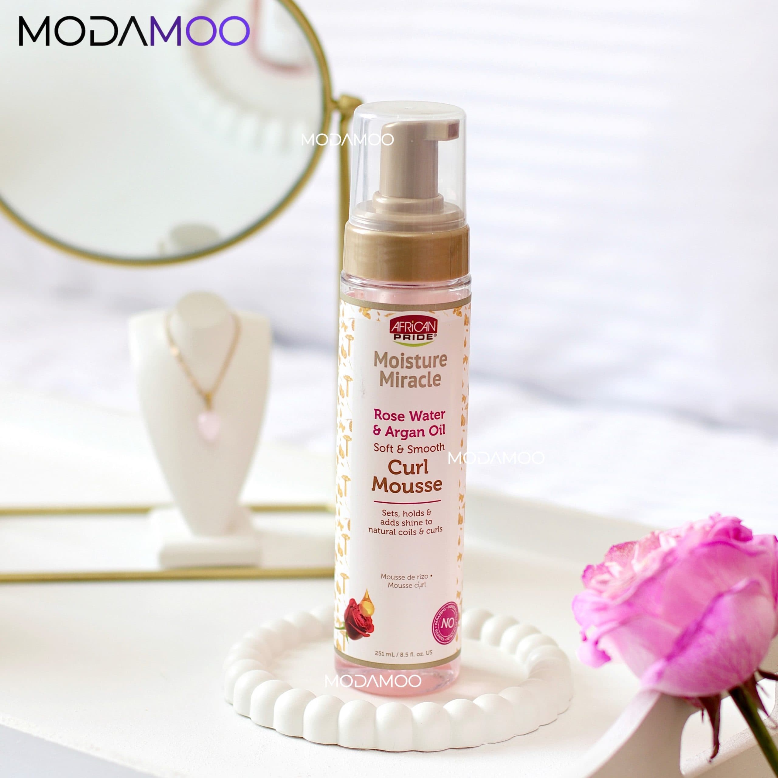 موس مو فر آفریکن پراید مدل Rose Water and Argan Oil — تصویر ۴