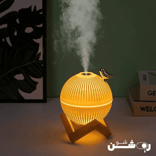 بخور سرد دوکار طرح ماه moon light برند LARK Humidifier — تصویر ۵