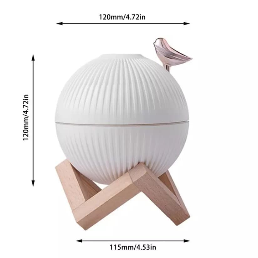 بخور سرد دوکار طرح ماه moon light برند LARK Humidifier — تصویر ۱۱