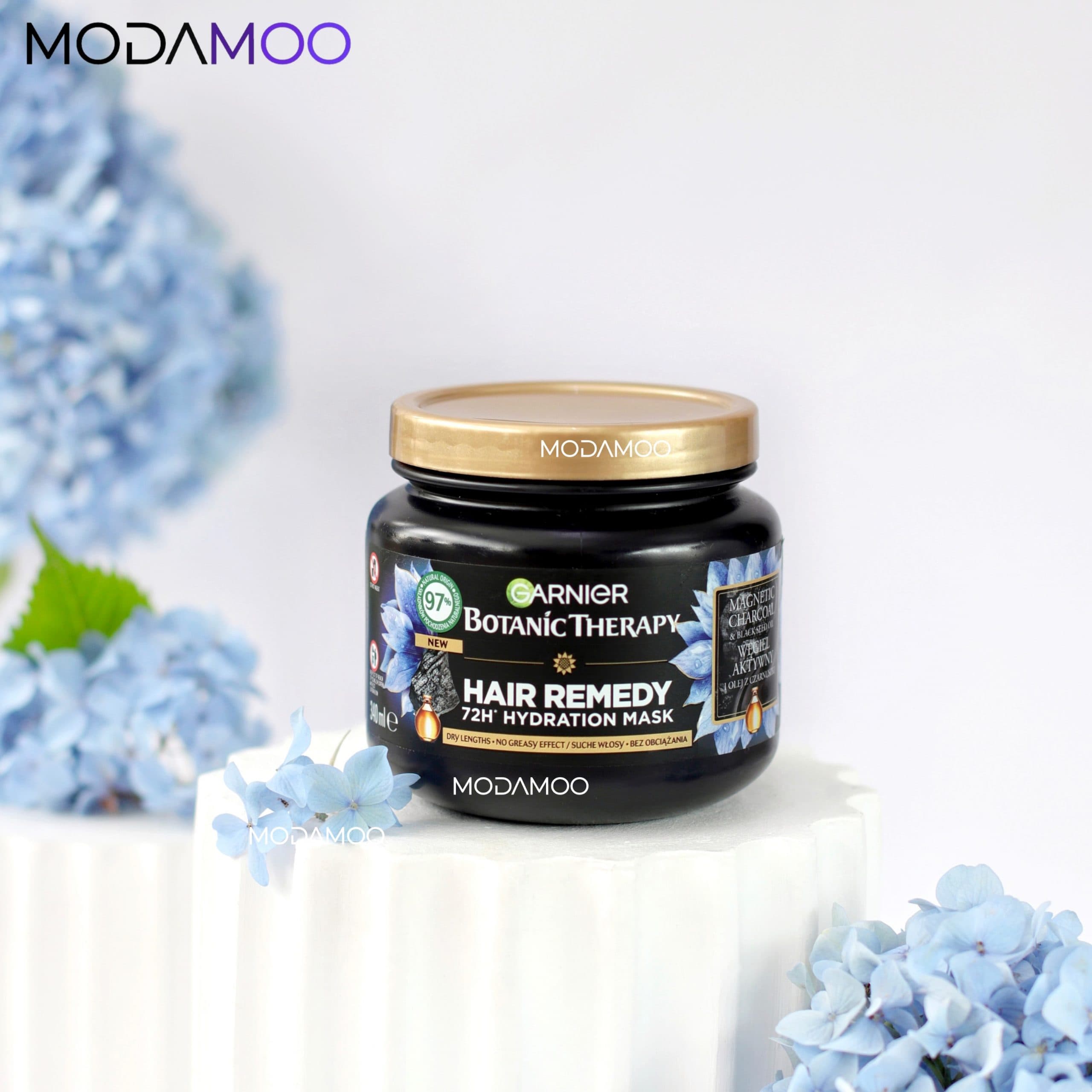 ماسک موی پاکسازی و آبرسان ذغال و روغن سیاه دانه گارنیهGarnier Ultra — تصویر ۲