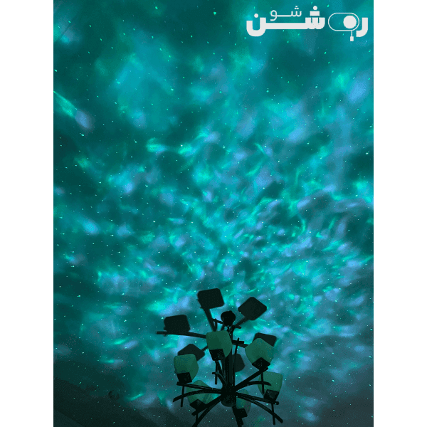 چراغ خواب کهکشانی بلوتوثی موزیکال لیزردار دارای دو اسپیکر اورجینال — تصویر ۱۱