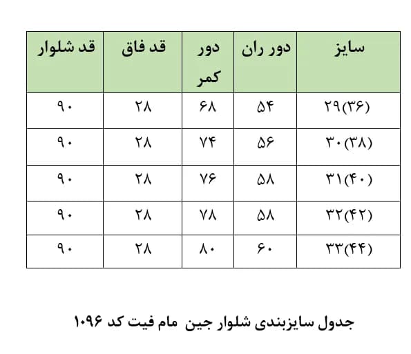 شلوار جین زنانه مدل مام فیت رنگ آبی کد 1096 — تصویر ۴