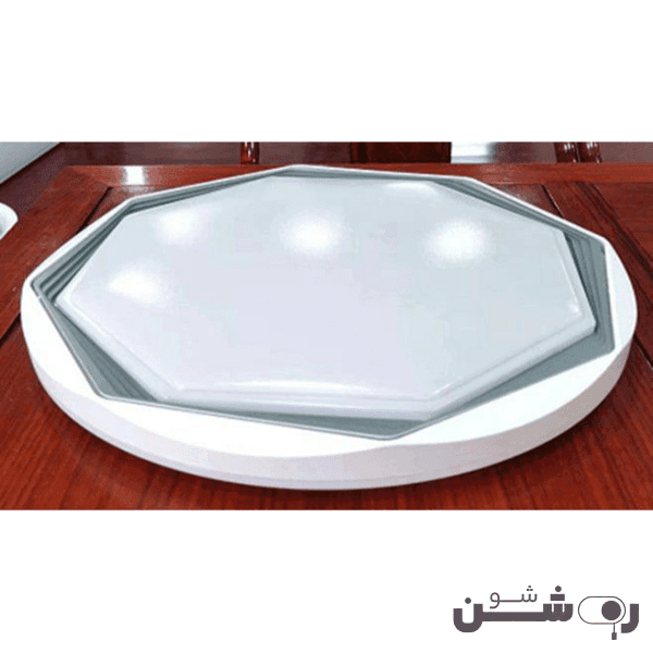 چراغ سقفی 36 وات چندضلعی طوسی مودی — تصویر ۳