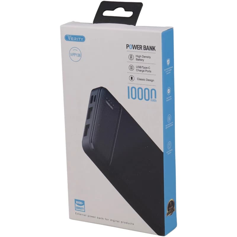 پاوربانک وریتی مدل V-PP136 ظرفیت 10000 میلی آمپر ساعت — تصویر ۶