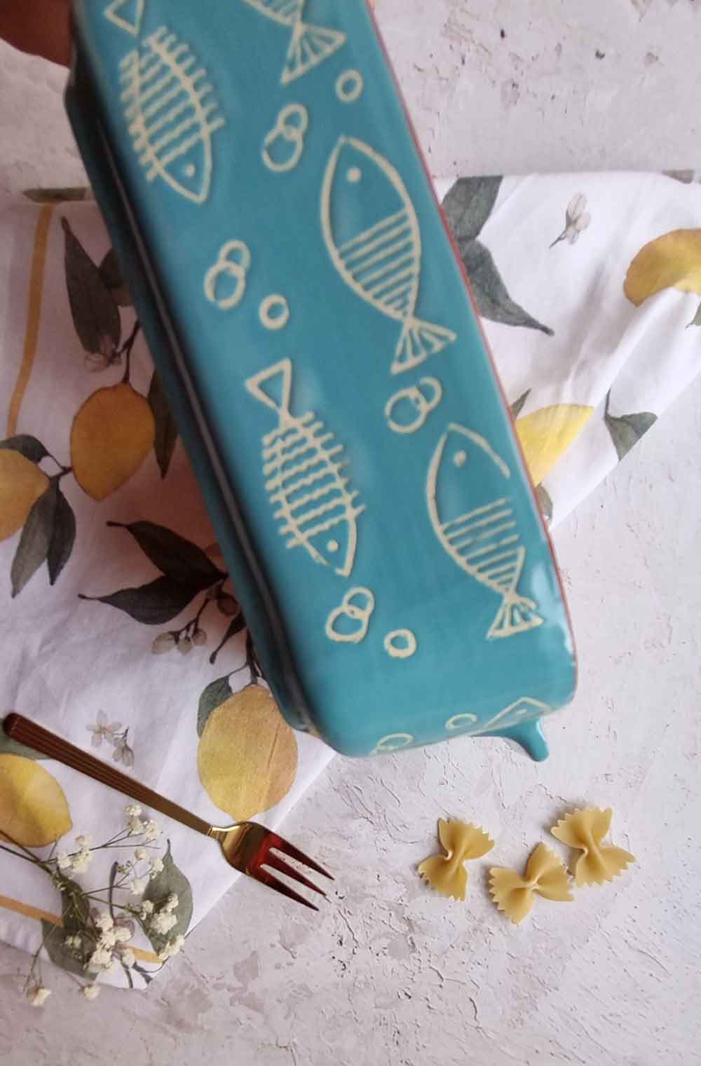 تابه مربع لب قرمز طرح ماهی ابی دنی هوم(21_0) — تصویر ۹