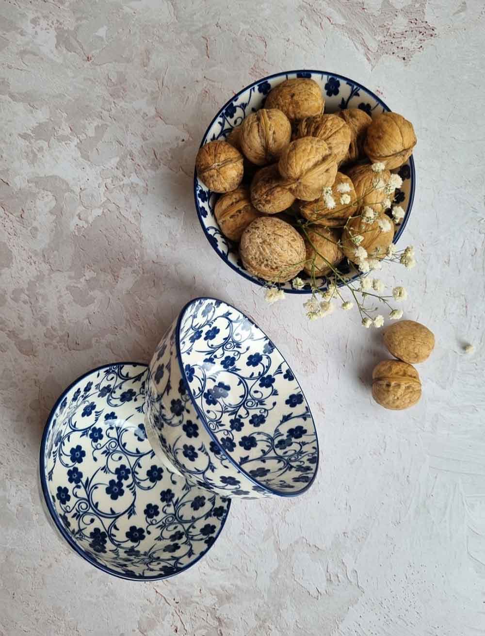 کاسه ماست سرامیکی گل ریز ابی دنی هوم (3349) — تصویر ۲