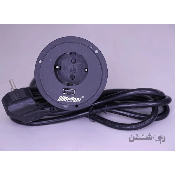 پریز توکار گرد سیمپل ملونی کد 10034 — تصویر ۶