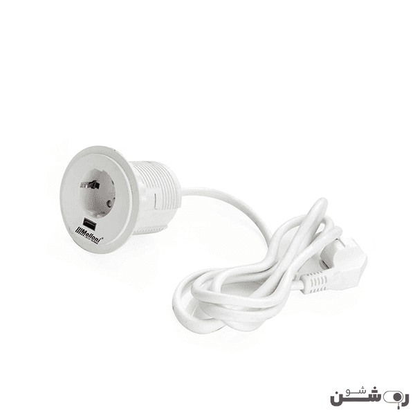 پریز توکار گرد سیمپل ملونی کد 10034 — تصویر ۲