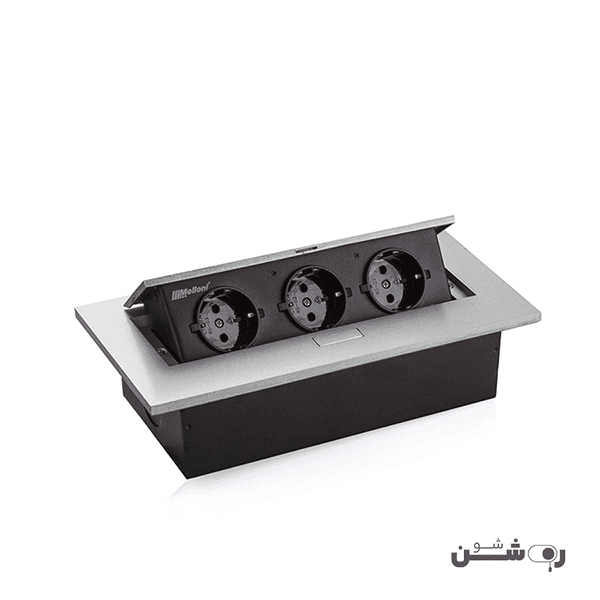 پریز توکار ملونی سه پریز کد 10016 — تصویر ۶