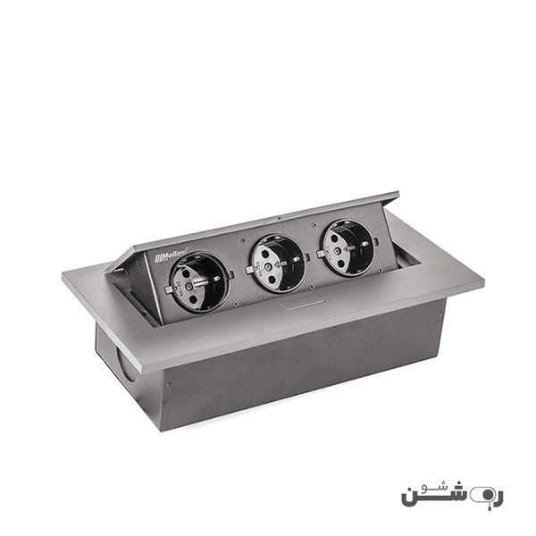 پریز توکار ملونی سه پریز کد 10016 — تصویر ۵