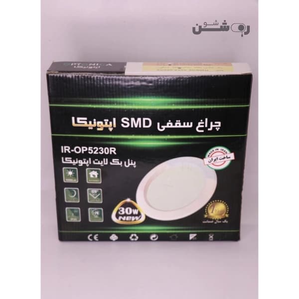 پنل بک لایت ۳۰ وات SMD توکار گرد اپتونیکا — تصویر ۳