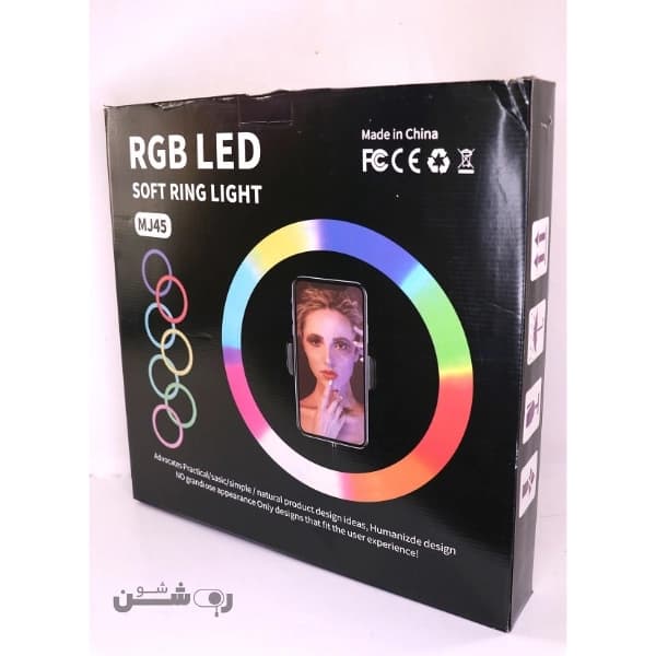 رینگ لایت 45 سانتی MJ45 RGB به همراه پایه — تصویر ۷