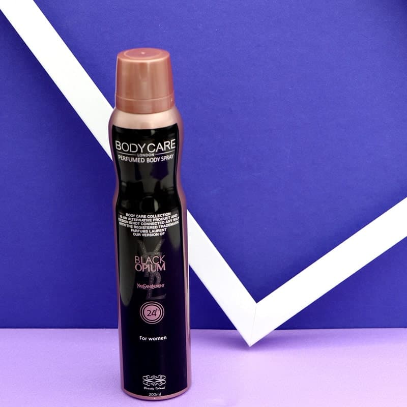 اسپری زنانه BLACK OPIUM بادی کر 200میل 90975 — تصویر ۲