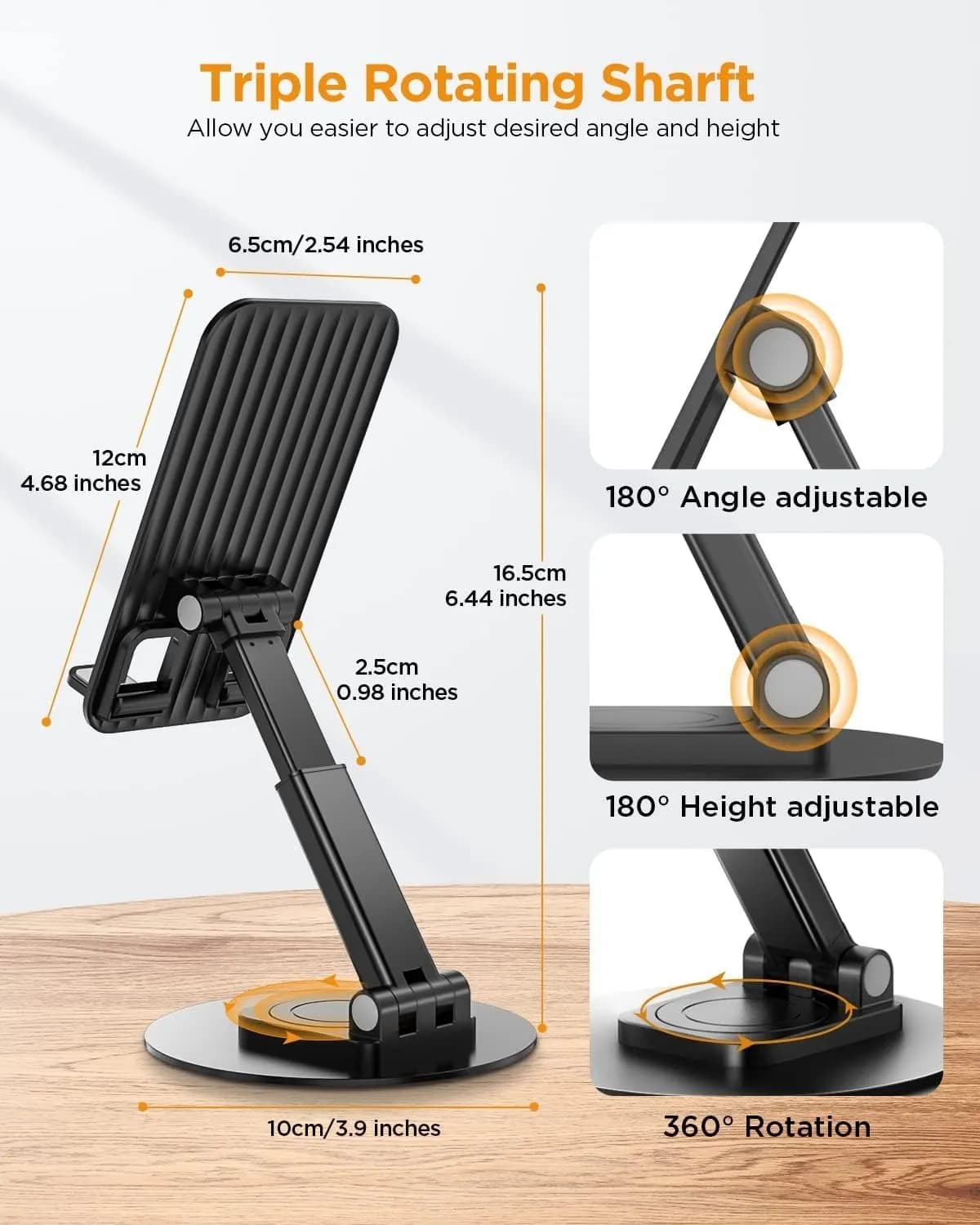 هولدر و پایه نگهدارنده رومیزی گرین لاین Green Lion Foldable Phone Holder مناسب گوشی و تبلت — تصویر ۲