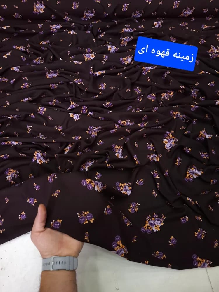 پارچه نخ کشمیر گاما قهوه ای — تصویر ۳
