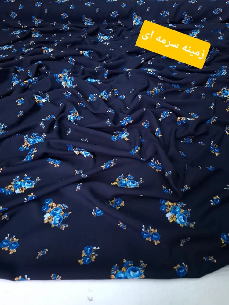 پارچه نخ کشمیر گاما سرمه ای — تصویر ۴