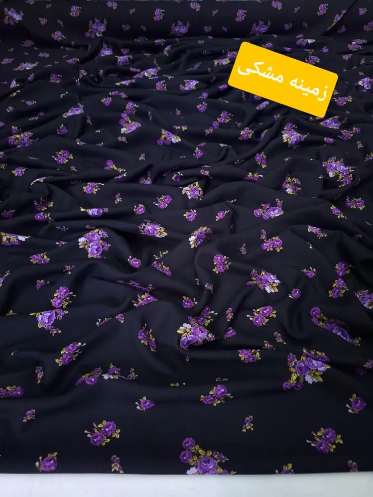 پارچه نخ کشمیر گاما مشکی — تصویر ۲