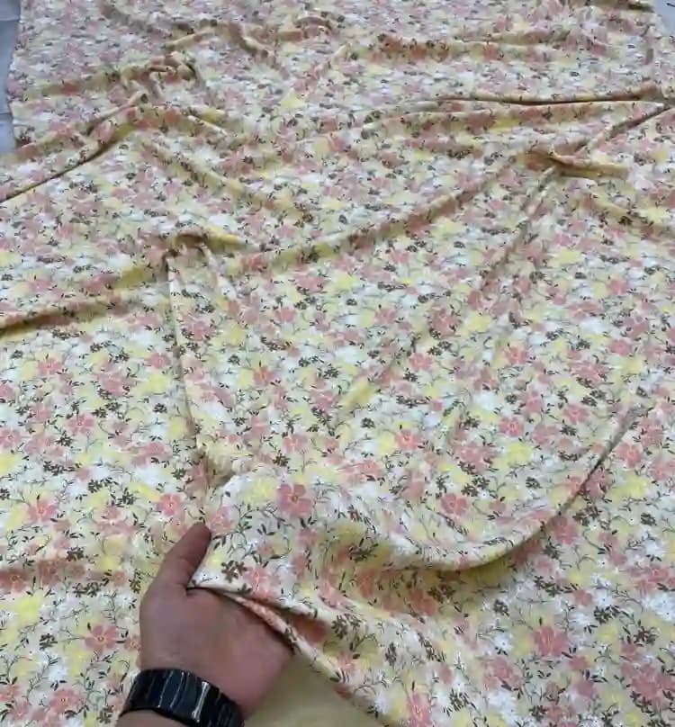 پارچه کرپ پفکی گرم بالا — تصویر ۷