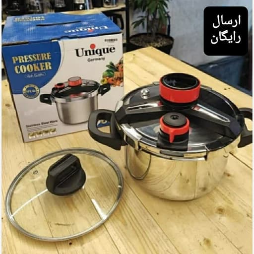 زودپز روگازی استیل یونیک ۶ لیتری درب کلیپسی — تصویر ۳