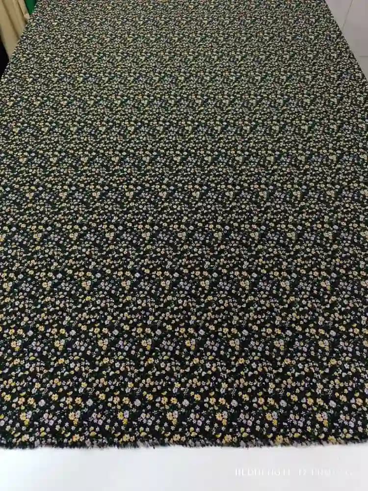 پارچه حریر کره‌ای گل ریز — تصویر ۲