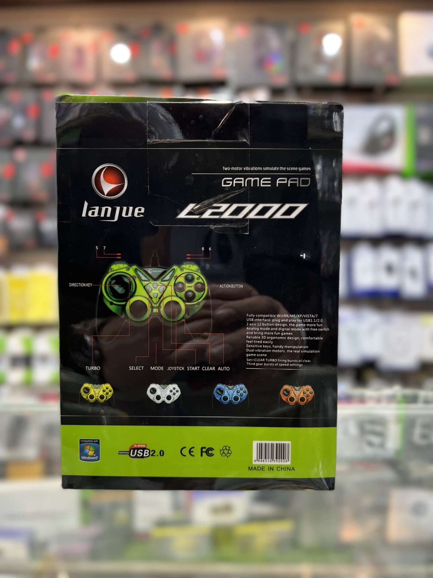 دسته بازی (گیم پد) تک شکدار حرفه ای | Gaming Controller Janjue L2000 — تصویر ۲