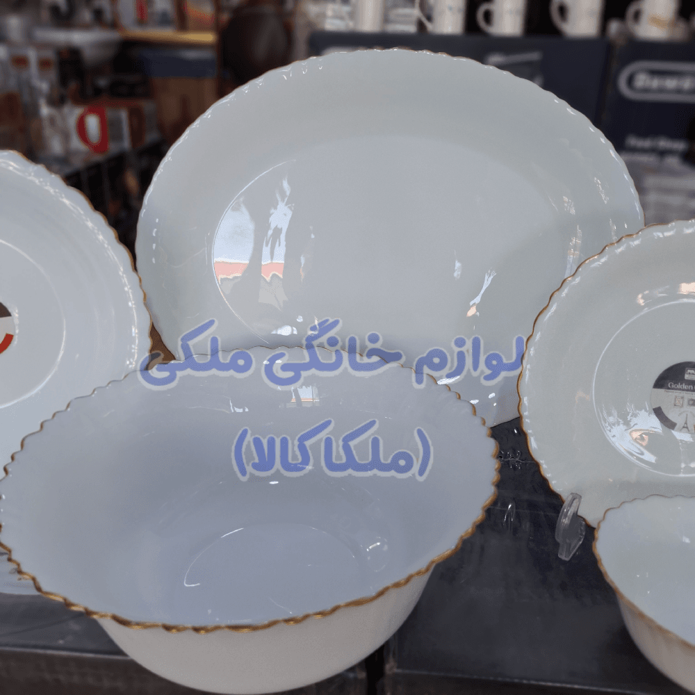 سرویس ارکوپال لب طلا ۲۶ پارچه ۶ نفره — تصویر ۶
