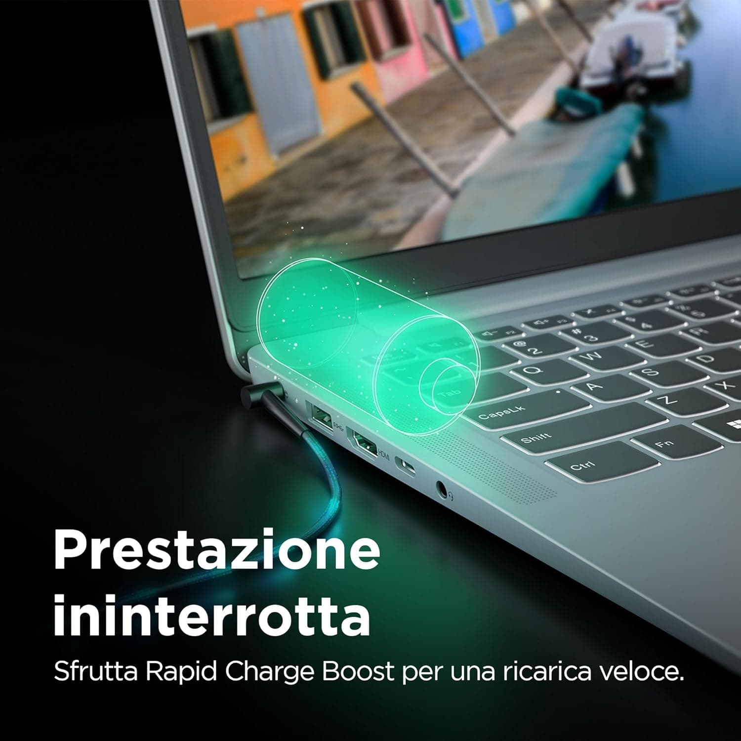 لپ تاپ Lenovo Ideapad Slim 3 | Ryzen 7 – 7730 U | RAM 16GB | 512GB ssd | 2 GB AMD — تصویر ۷