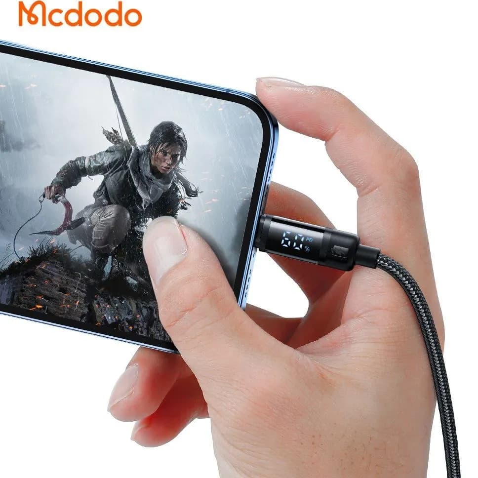 کابل لایتنینگ به Type C مک دودو Mcdodo CA-5210 طول ۱.۲ متر توان ۳۶ وات — تصویر ۴