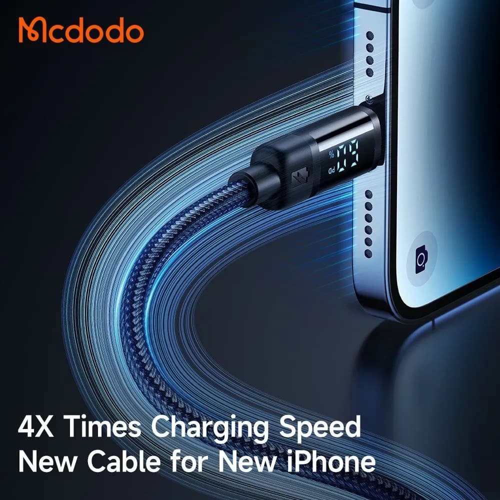 کابل لایتنینگ به Type C مک دودو Mcdodo CA-5210 طول ۱.۲ متر توان ۳۶ وات — تصویر ۲