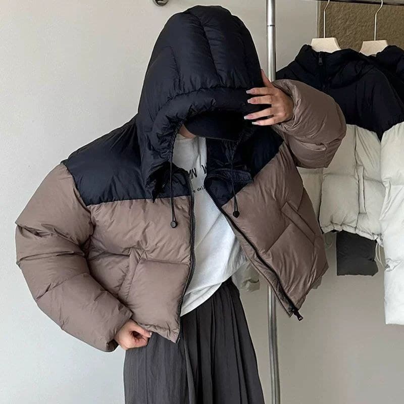 کاپشن پفکی کلاه دار 9543-03 — تصویر ۱۱