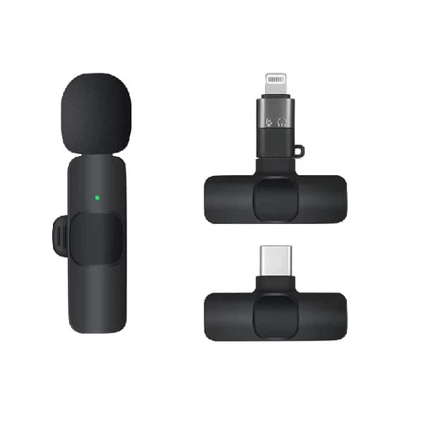 میکروفون‌ یقه‌‌ ای بی سیم تایپ C مدل K8 ا K8 Type C wireless microphone — تصویر ۲