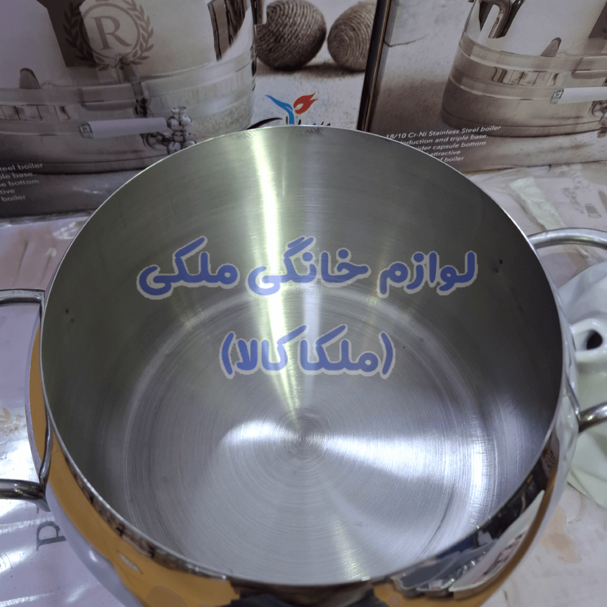 سماور روگازی استیل ۶ لیتر ریسمون — تصویر ۲