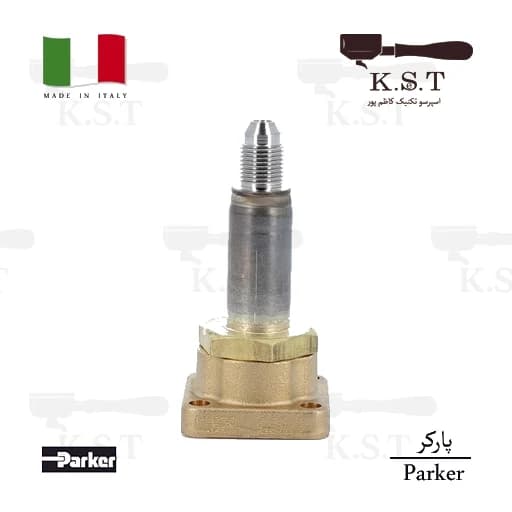 شیر برقی پارکر (Parker) سهراهه پایه مکعب | واشر یاقوت 20 بار (بدون بوبین) | کد KST_ve128401 — تصویر ۳