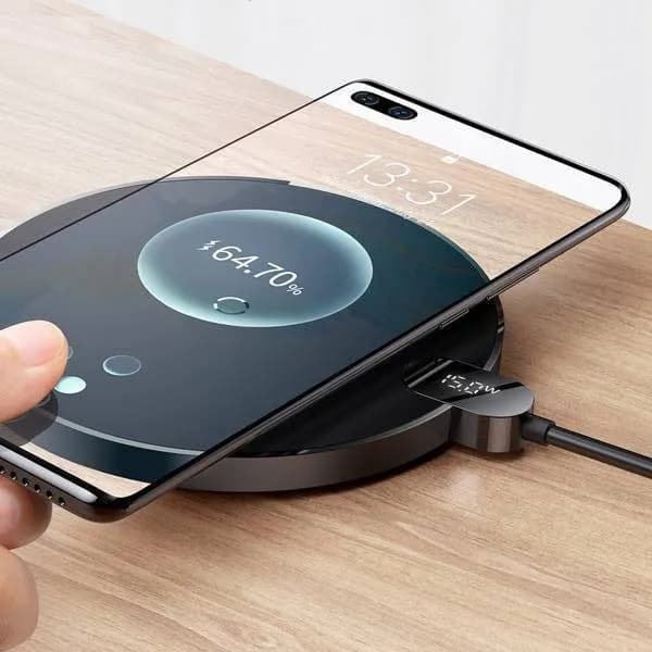 شارژر وایرلس بیسوس Baseus Digital LED Display Gen 2 Wireless Charger CCED000001 توان ۱۵ وات — تصویر ۸