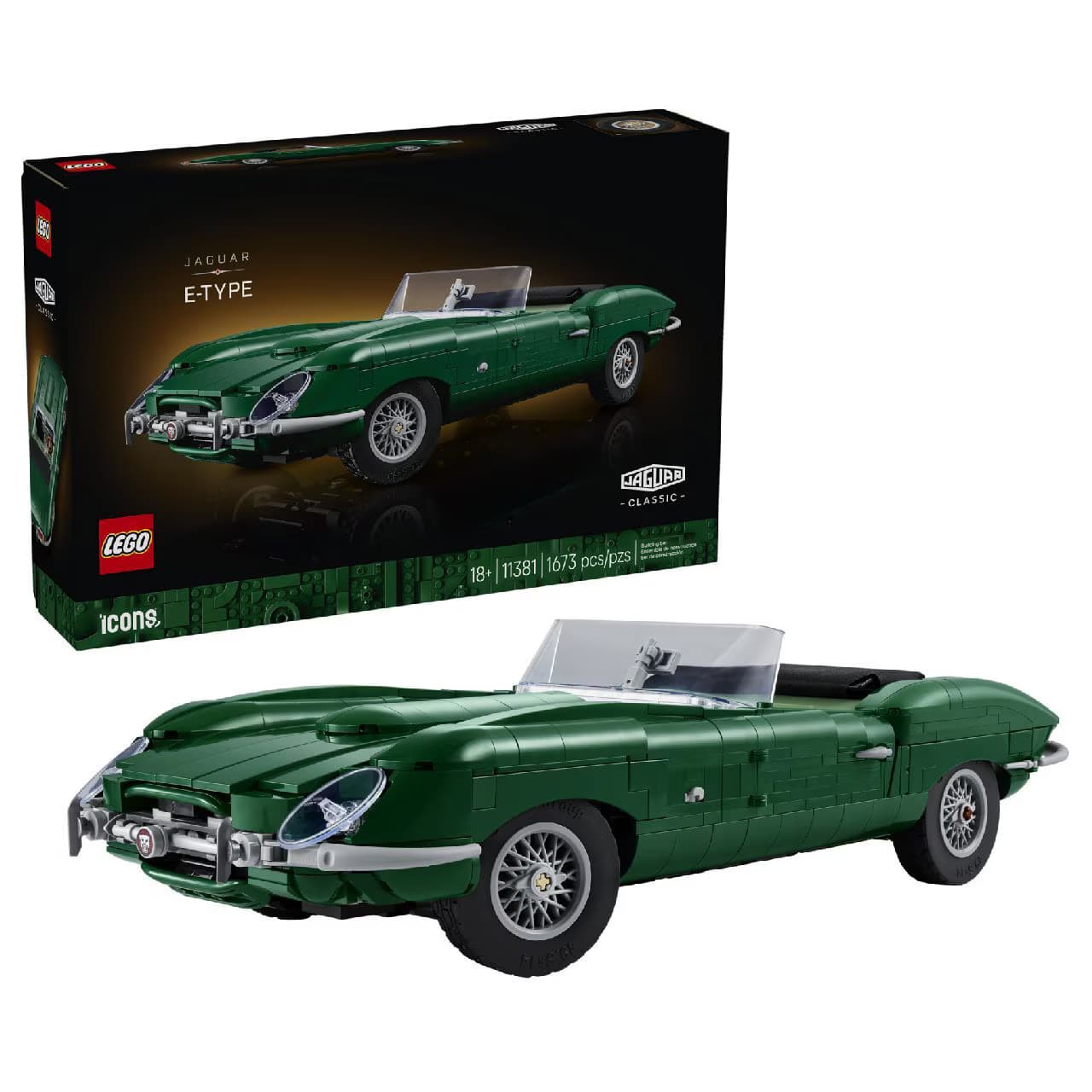 لگو آیکانز جگوار E-Type کد 11381 — تصویر ۹
